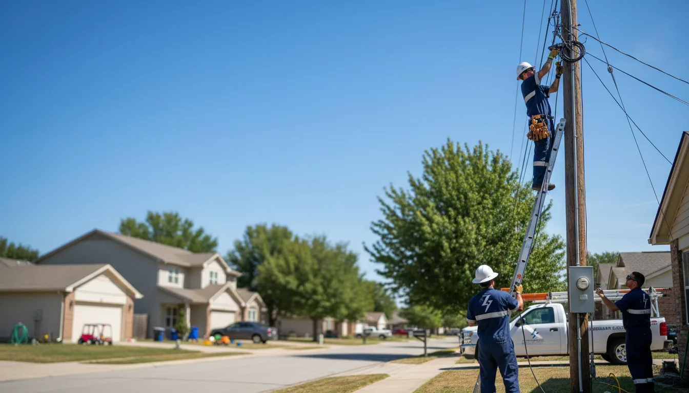 Residential electrician providing installation services in Richmond, MO